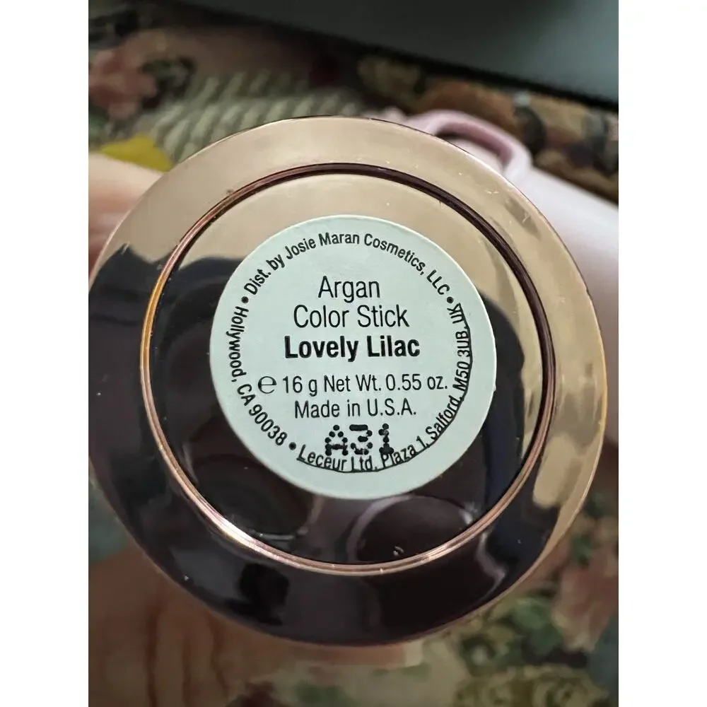Josie Maran Argan Color Stick LOVELY Lilac 0.55 oz read - New With Flaw